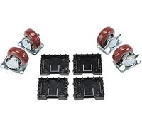 Peli 0507 Kit de roulettes pivotantes, Accessoire de la Valise Peli Protector Originale, Compatible avec : Peli 0500, Couleur : Noir