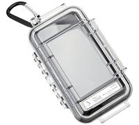 PELI 1015 valise ultra compacte pour protéger les petits appareils en plein air ou dans le domaine du sport, étanche IP67, capacité de 0,1L, fabriquée aux États-Unis, doublure transparente/noire