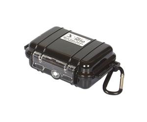 PELI 1020 micro boîtier étanche pour protéger les petits objets, indice de protection IP67, capacité de 0,5L, fabriqué aux États-Unis, revêtement noir/noir