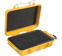 PELI 1020 petit boîtier de protection étanche, IP67, étanche à l'eau et à la poussière, capacité de 0,5L, fabriqué aux États-Unis, doublure jaune/noir