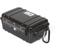 PELI 1050 micro boîtier de protection pour petits objets, étanche IP67, capacité de 1L, fabriqué aux États-Unis, revêtement noir/noir
