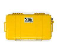 PELI 1060 micro boîtier, protection pour Smartphone et petit Matériel lors d'aventures en plein air, étanche IP67, capacité de 1,3L, fabriqué aux Etats-Unis, doublure jaune/noir
