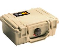 PELI 1120 Protective Case; Protection pour équipements précieux (appareils Photo compacts, disques durs, Optique); Résistant à l’Eau et à la poussière; Volume 2 L; Couleur : Beige
