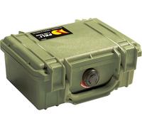 PELI 1120 Protective Case ; Protection supérieure pour équipements précieux comme appareils Photo compacts, disques durs externes; Résistant à l’Eau et à la poussière;Volume 2 litres; Vert