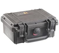 PELI 1120 valise de protection pour les reflex numérique à lumière pulsée ou flash, IP67 étanche à l'eau et à la poussière, capacité de 2L, fabriquée aux États-Unis, sans mousse, noir