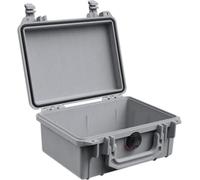 PELI 1150 Valise de Protection pour appareils optiques et électroniques, IP67 étanche à l’Eau et à la poussière, Volume 3 L, fabriquée aux États-Unis, sans Mousse, Argent