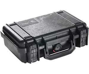 PELI 1170 valise de protection pour caméras reflex, DSLR et accessoires, étanche à l'eau et à la poussière IP67, capacité de 3L, fabriquée aux États-Unis, sans mousse, couleur: noire