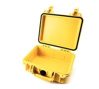 PELI 1200 valise de protection en polypropylène, étanche à l'eau et à la poussière, IP67, capacité de 4L, fabriquée aux États-Unis, sans mousse, jaune