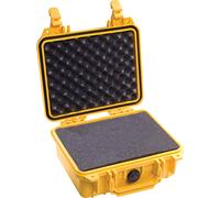 Peli 1200 valise de protection pour appareil photo reflex, objectif et accessoires, conforme à la norme IP67, capacité de 4L, fabriquée aux États-Unis, avec mousse personnalisable, jaune