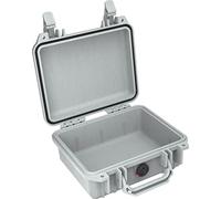 PELI 1200 valise de protection pour caméra sans miroir, étanche IP67, capacité de 4L, fabriquée aux États-Unis, sans mousse, couleur: argentée