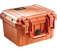 PELI 1300 Valise de Protection Rigide, étanche IP67, capacité de 6L, fabriquée aux États-Unis, avec Insert en Mousse Personnalisable, Couleur: Orange