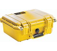 PELI 1400 valise de protection en polypropylène pour appareil photo et équipement vidéo, étanche IP67, capacité 9L, fabriquée en Allemagne, sans mousse, jaune