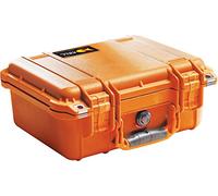 PELI 1400 valise de protection étanche pour instruments fragiles, IP67 étanche à l'eau et à la poussière, capacité de 9L, fabriquée en Allemagne, sans mousse, couleur: orange