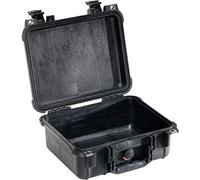 PELI 1400 valise ultra résistante pour objectifs et accessoires d'appareils photo, étanche à l'eau et à la poussière IP67, capacité de 9L, fabriquée en Allemagne, sans mousse, couleur: noire