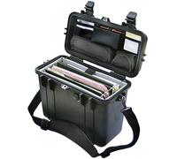 PELI 1430 valise à chargement par le haut avec séparateurs pour bureaux mobiles, IP67 étanche à l'eau et à la poussière, capacité de 15L, fabriquée aux États-Unis, couleur: noire