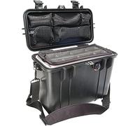 PELI 1430 valise à chargement par le haut résistante aux chocs pour Matériel photographique et informatique, IP67 étanche, capacité de 15L, fabriquée aux États-Unis, avec séparateurs rembourrés, noire