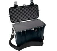 PELI 1430 valise de protection à chargement par le haut, étanche à l'eau et à la poussière IP67, capacité de 15L, fabriquée aux États-Unis, avec insert en mousse personnalisable, couleur: noire