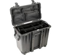 PELI 1440 valise étanche à chargement par le haut, indice de protection IP67, capacité de 34L, fabriquée aux États-Unis, avec séparateur rembourré, couleur: noire