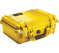PELI 1450 Valise de Protection étanche pour Les appareils Photo Reflex numériques et Les Drones, Conforme à la Norme IP67, capacité de 15L, sans Mousse, Jaune