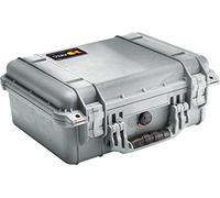 PELI 1450 valise en polypropylène antichoc pour appareils sensibles, étanche IP67, capacité de15L, fabriquée en Allemagne, sans mousse, couleur: argentée