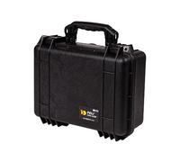 PELI 1450 valise étanche pour caméra, drone et objets fragiles, étanche à l'eau et à la poussière IP67, capacité de15L, fabriqué en Allemagne, avec insert en mousse personnalisable, noire