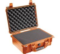 PELI 1450 valise rigide antichoc pour équipement fragile, IP67 étanche à l'eau et à la poussière, capacité de15L, fabriquée en Allemagne, avec insert en mousse personnalisable, couleur: orange