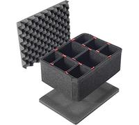 PELI 1450 TrekPak Kit de séparation d'origine avec étui de Protection Compatible 1450 Noir, Noir, Einteilungssystem für Mittlere Schutzkoffer, 1450 cm