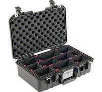 PELI 1485 Air Valise de protection allégée pour Équipement photographique, résistante eau et poussière, capacité de 18L, fabriquée aux US, avec diviseurs TrekPak personnalisables, couleur: noire