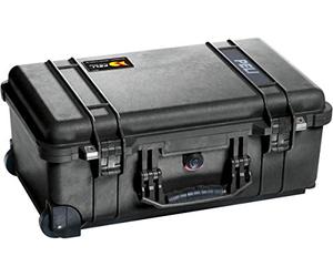 PELI 1510 valise à roulettes professionnelle résistante aux chocs, étanche à l'eau et à la poussière IP67, capacité 27L, fabriquée en Allemagne, avec insert en mousse personnalisable, couleur: noire