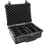 PELI 1520 valise de protection en polypropylène étanche IP67, capacité de24L, fabriquée en Allemagne, avec séparateur rembourré, couleur: noire