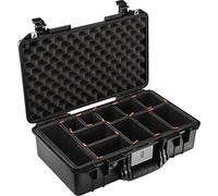 PELI 1525 Air Valise de protection allégée pour Équipement photographique DSLR, résistante eau et poussière, capacité de 26L, fabriquée aux US, avec diviseurs TrekPak personnalisables, noire