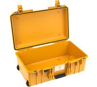PELI 1535 Air Valise de protection légère à roulettes pour Équipement photographique, résistante eau et poussière, capacité de 27L, fabriquée aux US, sans mousse, couleur: jaune