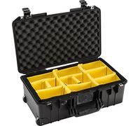 PELI 1535 Air Valise de Protection légère à roulettes pour Matériel Optique et Photographique Sensible, résistante à Eau et poussière, capacité de 27L, avec Kit de séparateurs rembourrés, Noire