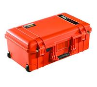 PELI 1535 Air Valise de protection légère à roulettes pour Matériel optique et photographique sensible, résistante eau et poussière, capacité de 27L, fabriquée aux US, sans mousse, couleur: orange