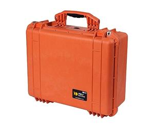 PELI 1550 valise de protection antichoc, étanche à l'eau et à la poussière IP67, capacité de33L, fabriquée en Allemagne, avec insert en mousse personnalisable, couleur: orange