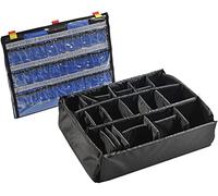 Peli 1555EMS Accessoires EMS (Modèle à Pochette Couvercle Filet et cloison), Accessoire de la Valise Protector Originale, Compatible 1550EMS (Vendue séparément), Couleur : Noir