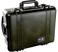 PELI 1560 valise de protection avec roulettes et poignée rétractable, étanche IP67, capacité 44L, fabriquée en Allemagne, avec insert en mousse personnalisable, couleur: noire