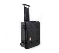 PELI 1560LFC valise de voyage pour ordinateur portable avec pochette détachable, étanche à l'eau et à la poussière IP67, capacité de 44L, fabriqué aux États-Unis, avec mousse personnalisable, noire