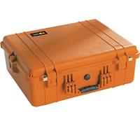 PELI 1600 valise antichoc pour drones et caméras Pro, étanche eau et poussière IP67, capacité de 46L, fabriquée en Allemagne, sans mousse, couleur: orange