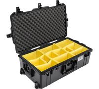 PELI 1615 Air Chariot léger et imperméable pour équipement d'appareil Photo, étanche à l'eau et à la poussière, Volume 71 l, système de séparation rembourré, Couleur : Noir