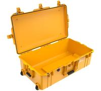 PELI 1615 Air Valise de Protection allégée à roulettes pour Équipement Photographique, résistante à l'eau et à la poussière, capacité de 71L, fabriquée aux États-Unis, sans Mousse, Couleur: Jaune