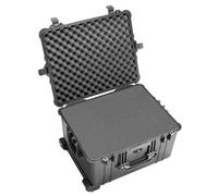 PELI 1620 valise à roulettes antichoc, poignée télescopique et séparateurs rembourrés, étanche eau et poussière IP67, capacité de 72L, fabriquée en Allemagne, avec séparateurs rembourrés, noire