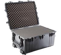 PELI 1630 valise de transport pour équipement de production photo et vidéo, IP67 étanche eau et poussière, capacité de 148L, fabriquée aux États-Unis, avec insert en mousse personnalisable,noire
