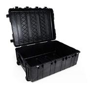 PELI 1730 Large valise de transport pour équipements sensibles, étanche à l'eau et à la poussière IP67, capacité de 167L, fabriquée aux États-Unis, sans mousse, couleur: noire
