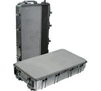 PELI 1780 conteneur de transport extrêmement résistant, IP67 étanche à l'eau et à la poussière, capacité de 216L, fabriqué aux États-Unis, avec insert en mousse personnalisable, noir