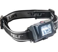 PELI 2610Z0 Lampe Frontale Premium à LED Homologuée ATEX Zone 0, Qualité Supérieure pour L'Industrie, Les Pompiers et Électriciens, Étanche IPX4, Couleur : Noire