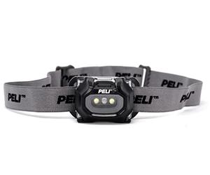 PELI 2740 Lampe Frontale Premium à LED Compatible Avec La Vision Nocturne, Qualité Supérieure pour Les Électriciens, Mécaniciens, Installateurs, Étanche IPX4, Couleur : Noire