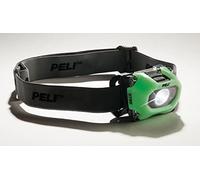 PELI 2750 Lampe Frontale Premium à LED Compatible Vision Nocturne, Qualité Supérieure pour Les Pompiers, Électriciens, Mécaniciens, Installateurs, Étanche IPX4, 259 Lumens, Couleur : Photoluminescente