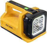 PELI 9050 Lanterne Premium avec Un Double Système de Batterie Lithium-Ion/Alcaline, Qualité Supérieure Idéale pour Les Pompiers, et Les Électriciens, IP67 Étanche à L'Eau, 3369 Lumens, Couleur : Jaune