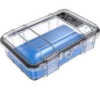 PELI M50 Micro Case - Valise de Protection compacte pour équipements précieux (GoPro, iPhone, Outils); Résistante à l’Eau, à la poussière et aux Chocs; Volume 1 L; Couleur : Bleu/Transparent
